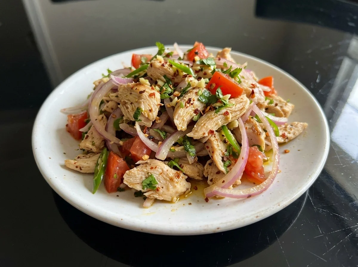 Chicken Sadeko (Nepalese Style Chicken Salad)